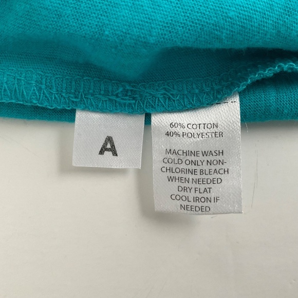 Ann Taylor Loft Cover Up Dress XS Teal Drawstring Waist V-Neck Beach Swim - Picture 7 of 7